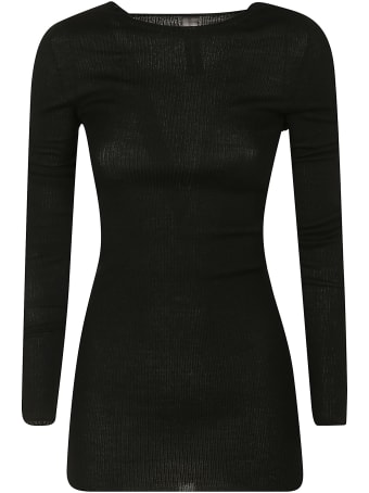 Rick Owens Ribbed Round Neck Pullover