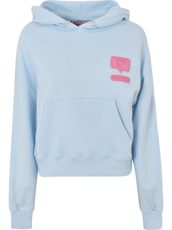 Chiara Ferragni Logo Patched Hoodie