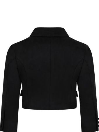Le Gemelline by Feleppa Black Jacket For Girl