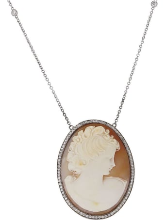 Lo Spazio Jewelry Lo Spazio Cameo Lucente Necklace