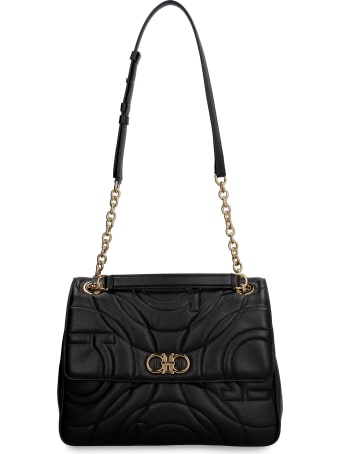 Salvatore Ferragamo Gancini Quilted Leather Bag