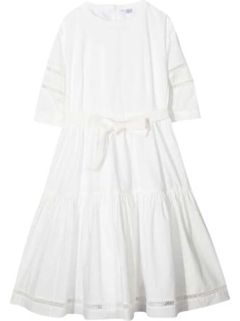 Brunello Cucinelli Brunello Teen Cucinelli Kids White Dress