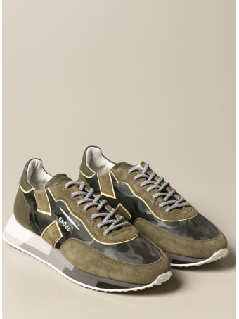 GHOUD Shoes Rush-m Ghoud Sneakers In Camouflage Suede And Nylon