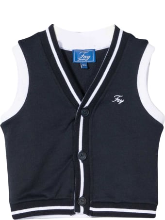 Fay White And Blue Vest