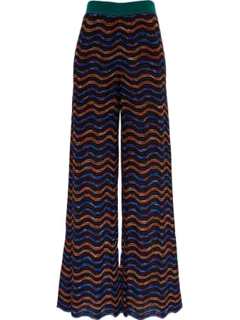 M Missoni Multicolor Wool Blend Trousers