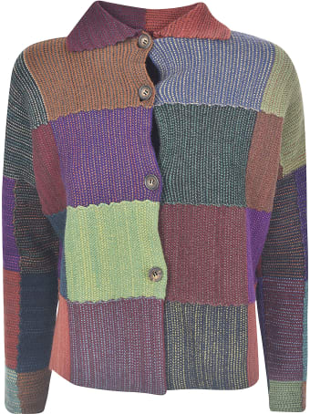 De Clercq Colourblock Woven Cardigan