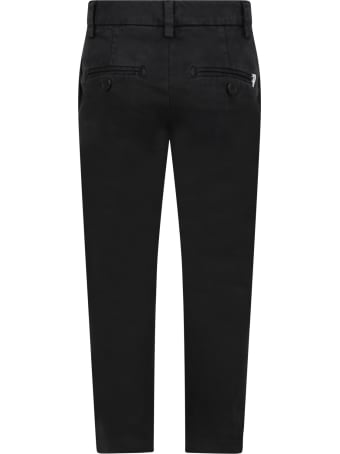 Dondup Black ''perfect'' Pants For Girl With Iconic D