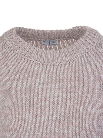 Fedeli Melange Pink Cashmere Woman Sweater