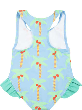 Stella McCartney Kids Light Blue Swimsuit For Babygirl