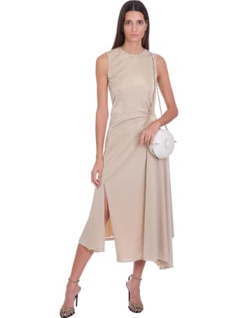 Lanvin Dress In Beige Polyamide