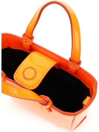 The Attico Mini Tote In Neon Vinyl