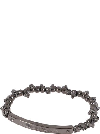 Alexander McQueen Silver-tone Brass Bracelet