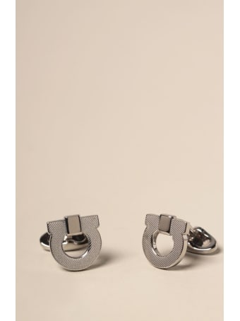 Salvatore Ferragamo Jewel Salvatore Ferragamo Gancini Cufflinks In Brass
