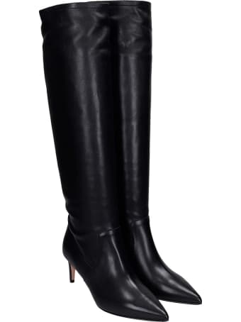 RED Valentino High Heels Boots In Black Leather