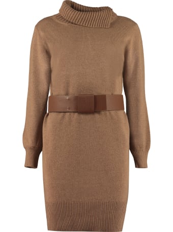 Fabiana Filippi Belted Knit Dress