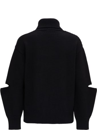 Patou High Neck Sweater With Front Logo