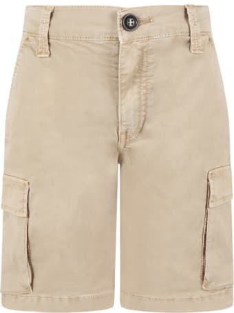 Woolrich Beige Short For Boy