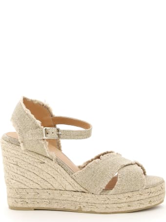 Castañer Bromelia Lurex Wedge Espadrilles