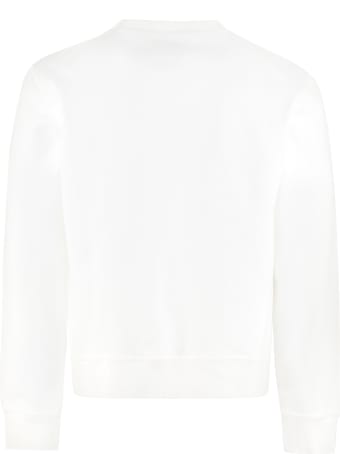 Maison Margiela Logo Detail Cotton Sweatshirt