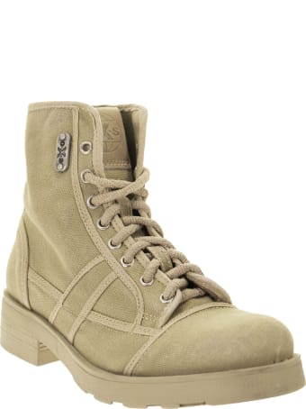 OXS Frank 1020 - Lace-up Ankle Boot In Canvas