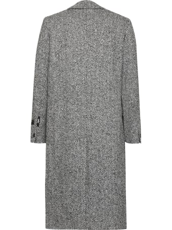 MSGM Padded Double-breast Peacoat