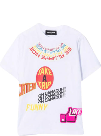 Dsquared2 White T-shirt Teen