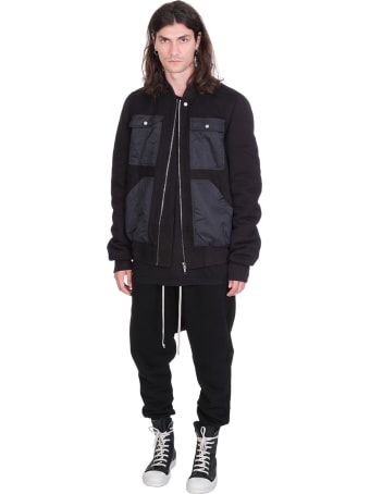 DRKSHDW Cargo Flight Bomber In Black Cotton