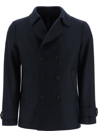 Harris Wharf London Boiled Wool Pea Coat