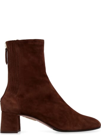 Aquazzura Saint Honorè Suede Ankle-boots