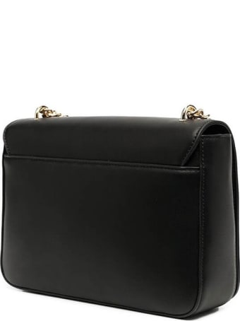 Love Moschino Black Medium Crossbody Bag With Logo
