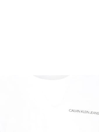 Calvin Klein White T-shirt For Kids With Logo