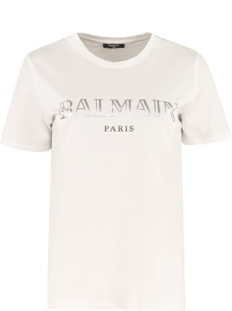Balmain Logo Cotton T-shirt