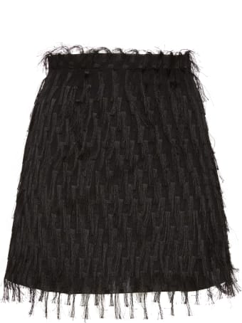 Amotea Baby Mini Skirt In Black Fil Coupe'