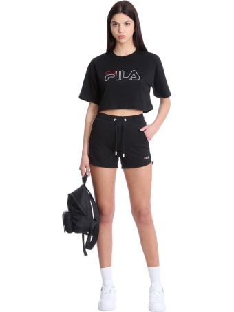 Fila Jamielle T-shirt In Black Cotton