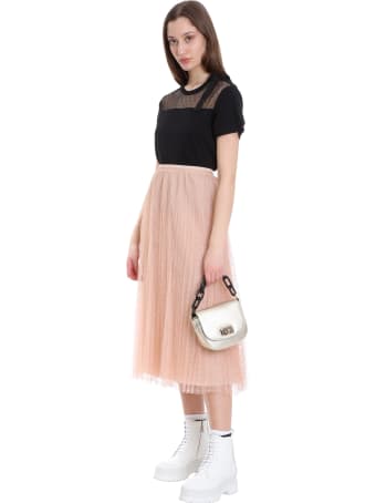 RED Valentino T-shirt In Black Cotton