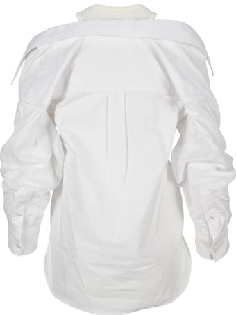 T by Alexander Wang Layered Off-the-shoulder Shirt