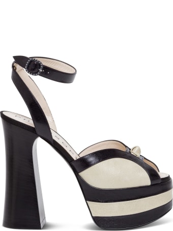 Philosophy di Lorenzo Serafini Bicolor Leather Sandals