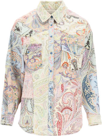 Etro Paisley Patchwork Denim Jacket