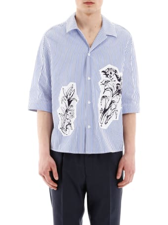 Goetze Striped Ted Shirt With Patch
