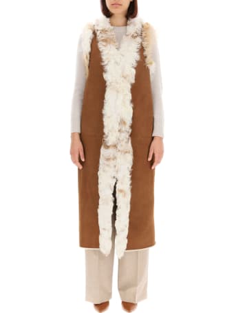 Simonetta Ravizza Sandy Shearling Vest