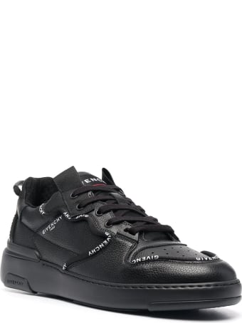 Givenchy Man Black Wing Low Sneakers With Profiles