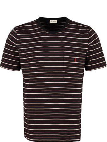 Saint Laurent Striped Cotton T-shirt