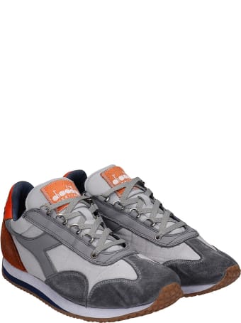 Diadora Equipe H Dirty Sneakers In Grey Nylon