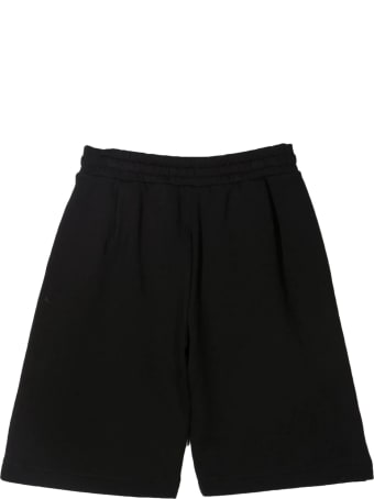 N.21 Black Cotton Track Shorts
