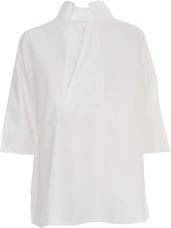 Labo.Art Shirt Revers Neck Drilled Textile