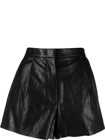 Pinko Black Leatheret Shorts