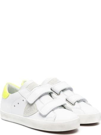 Philippe Model Paris Sportif Low Sneakers With Fluo Detail