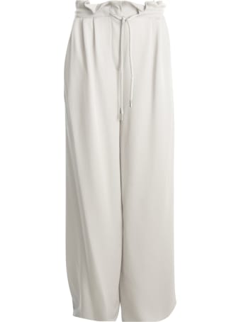 Emporio Armani Elastic Wide Leg Pants W/coulisse