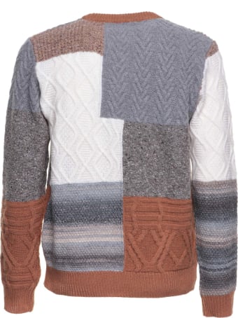 Altea Altea Crew-neck Patchwork Jumper