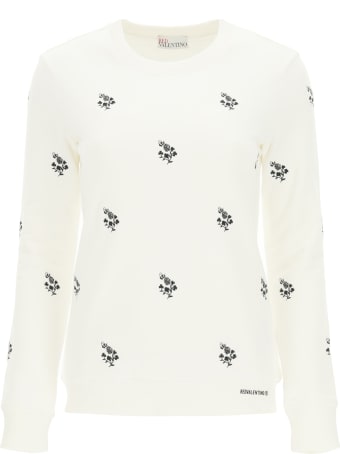 RED Valentino Sweatshirt With Clover Embroidery